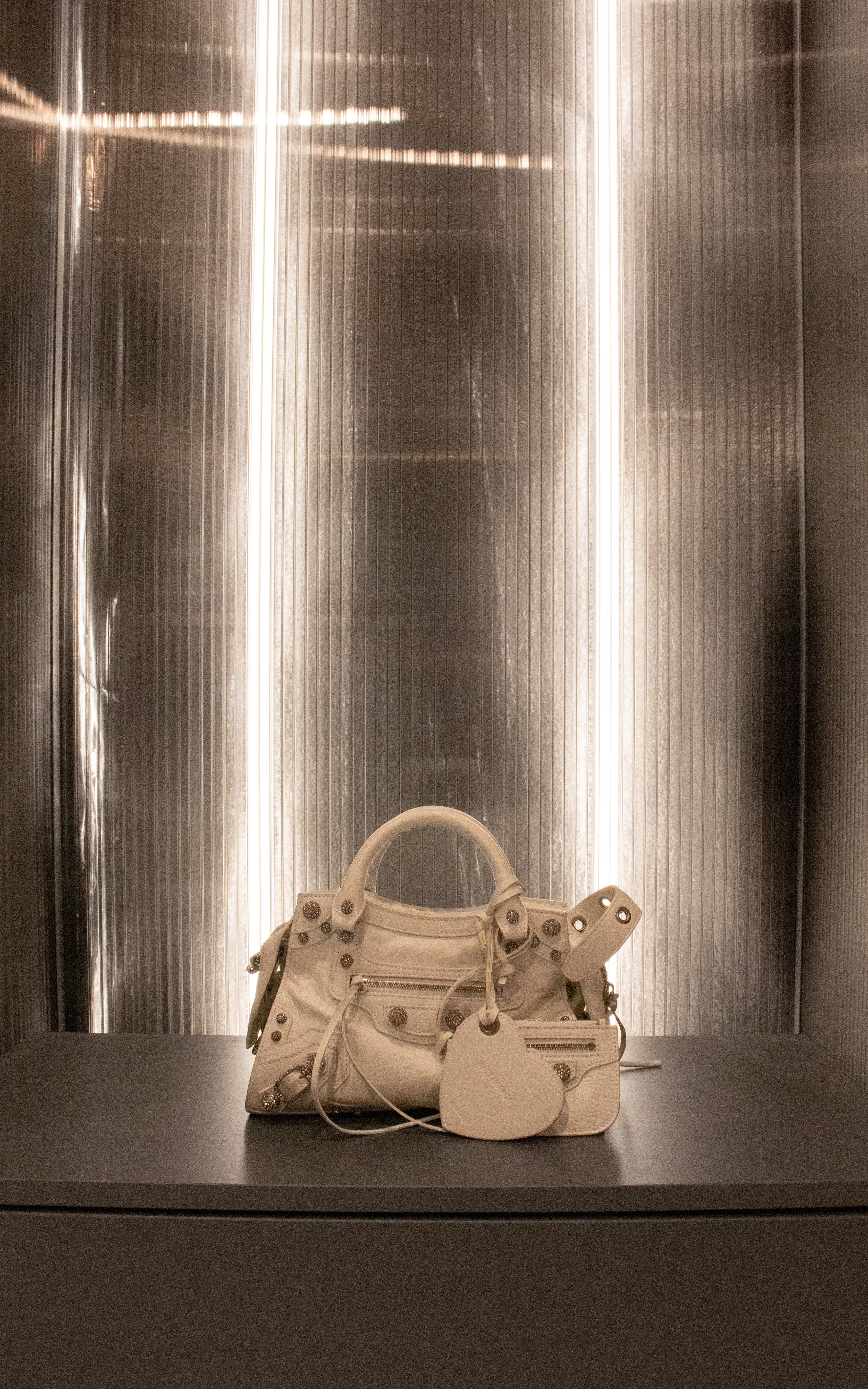 BALENCIAGA BORSA LE CITY NEO CAGOLE XS OPTIC WHITE