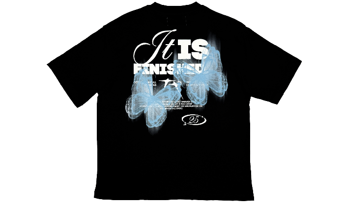 BUTTERFLY TEE BLACK  - Replacement Brand