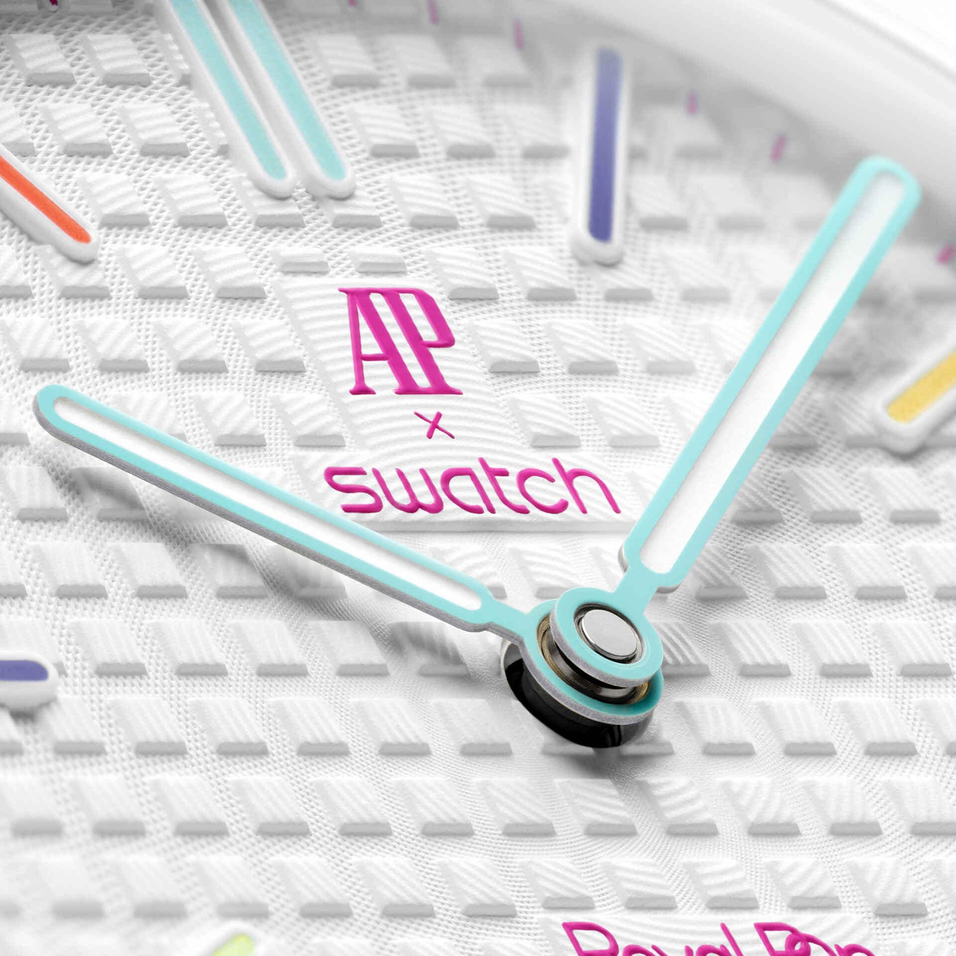 HUIT BLANC ROYAL POP WATCH - AP x Swatch