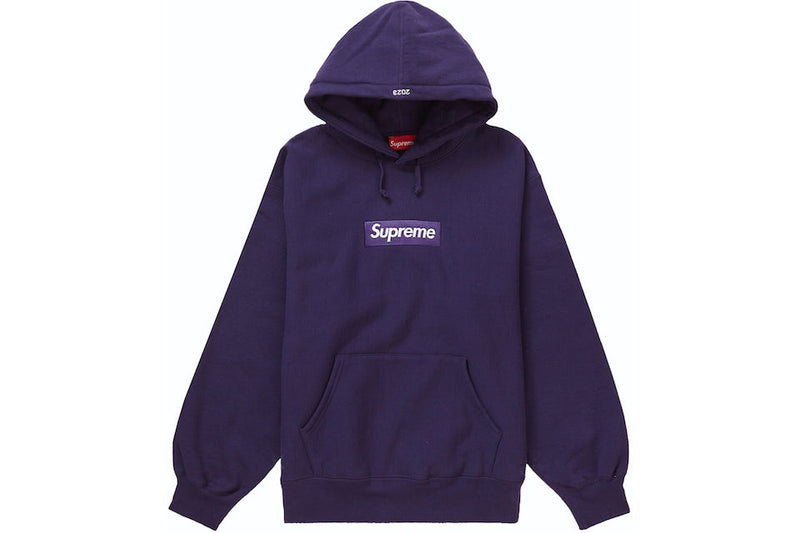 SUPREME BOX LOGO PURPLE HOODIE FW23