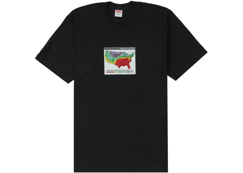 SUPREME WEATHER BLACK TEE