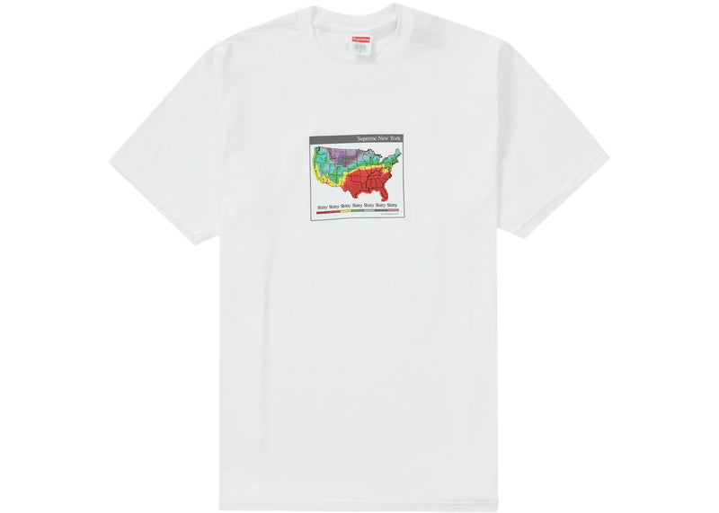 SUPREME WEATHER WHITE TEE