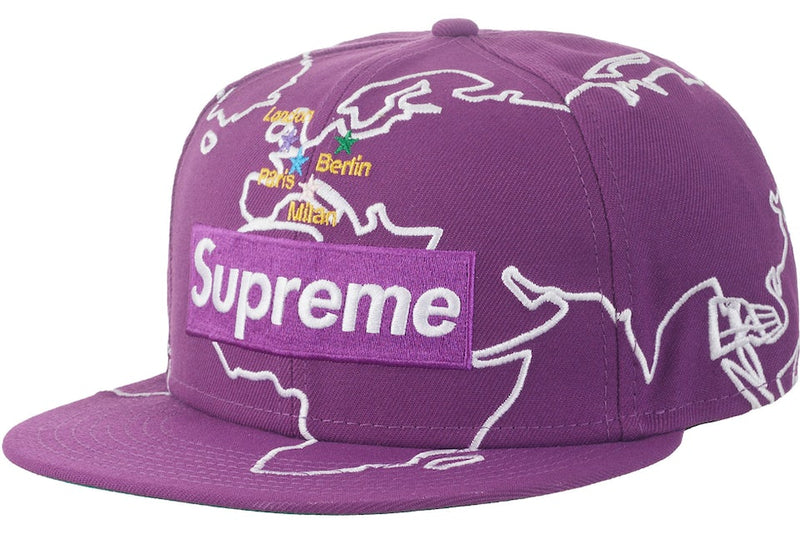 SUPREME WORLDWIDE BOX LOGO CAP NEW ERA