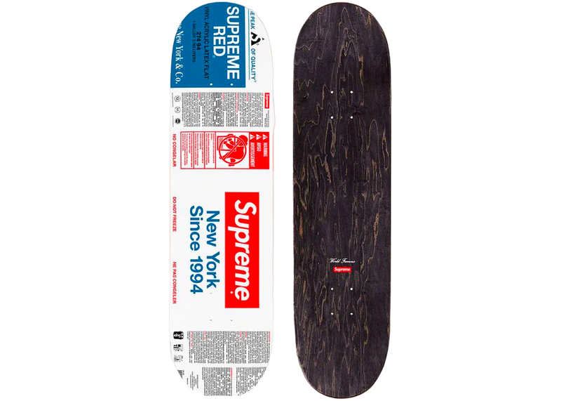 SUPREME PAINT SKATEBOARD