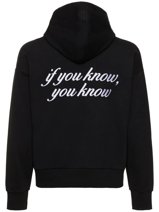IF YOU KNOW YOU KNOW HOODIE BLACK / Garment Workshop