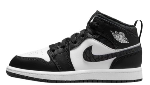 AIR JORDAN 1 MID PANDA ÉLÉPHANT BÉBÉ/BÉBÉ 