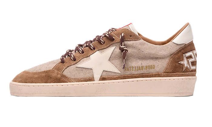 GOLDEN GOOSE BALLSTAR BROWN FUR