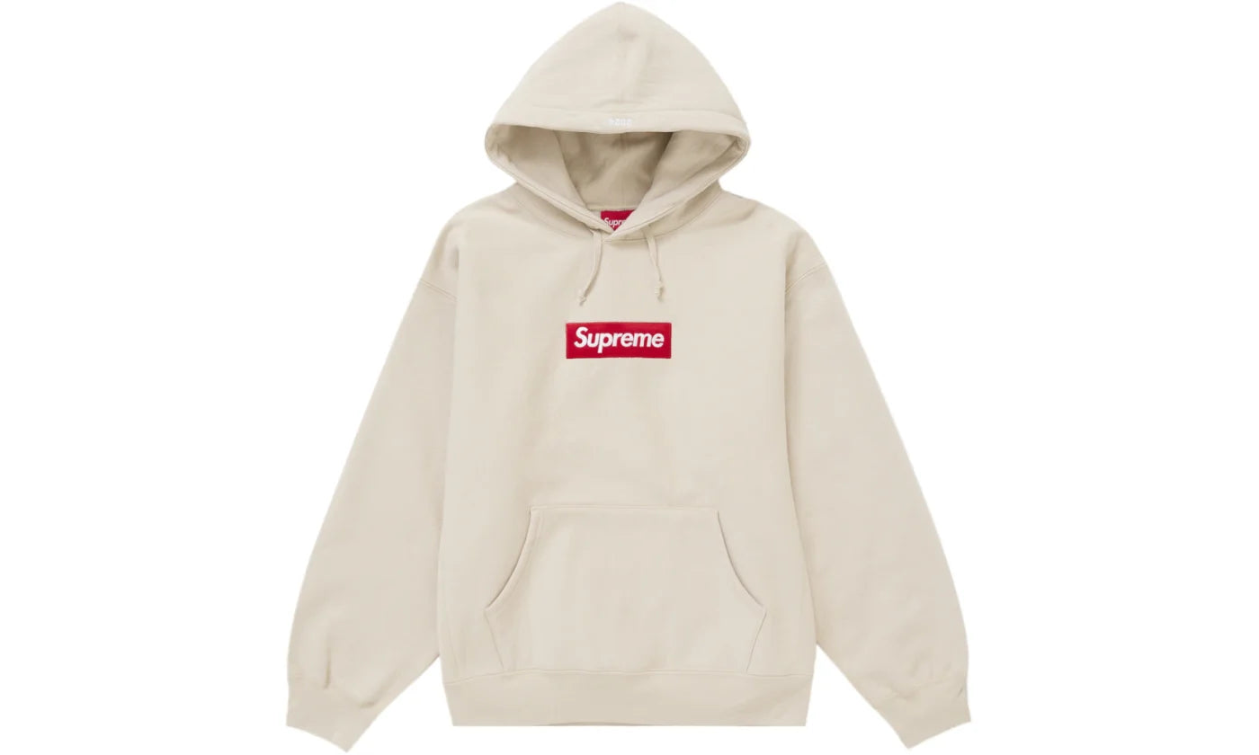 SUPREME BOX LOGO HOODIE FW24 STONE BONE
