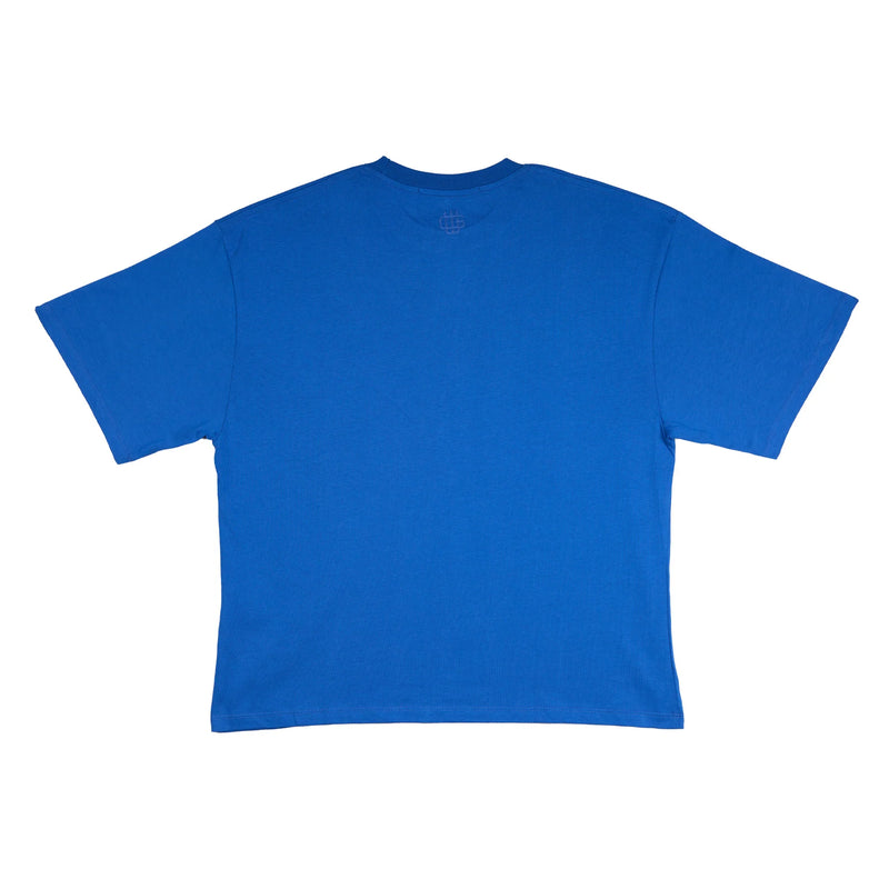 EMBROIDERED BASIC TEE BLUE / Garment Workshop