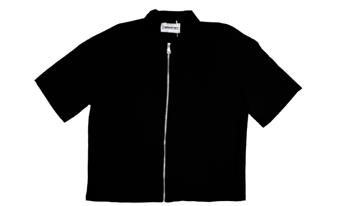 ZIPPED SHIRT BLACK  - Replacement Brand