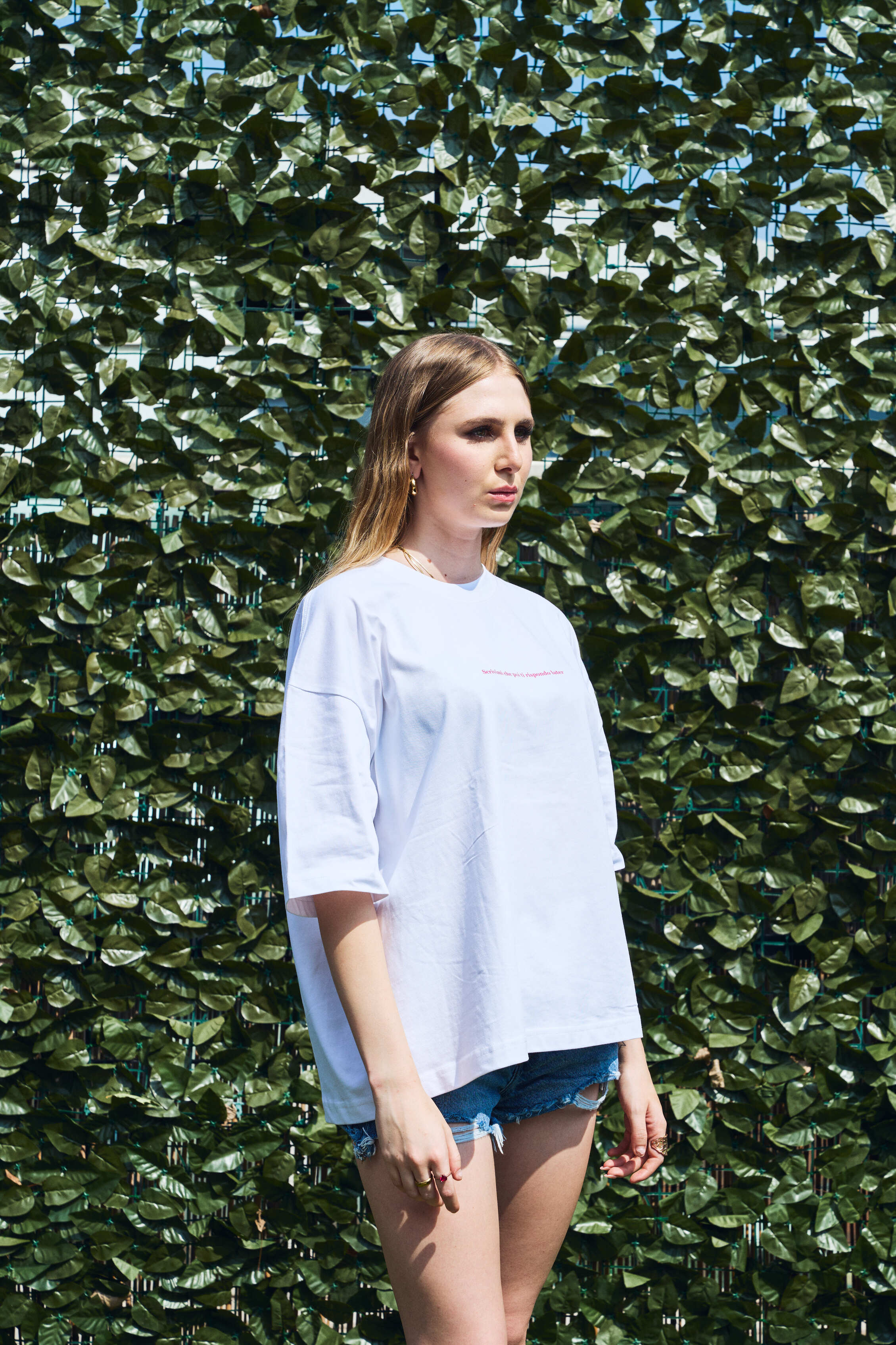 SCRIVIMI CHE POI TI RISPONDO LATER BOXY TEE WHITE UNISEX - Malessere Brand