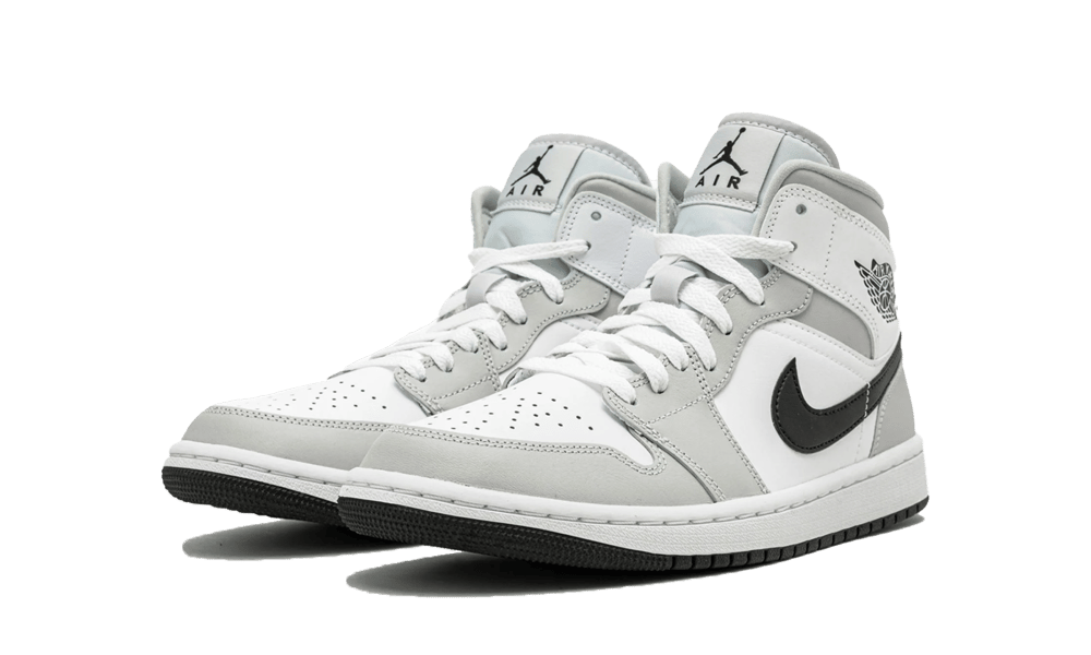AIR JORDAN 1 MID LIGHT SMOKE GRAY