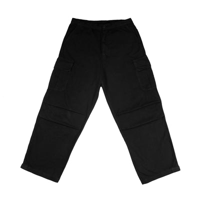 RIPSTOP PARACHUTE CARGO PANTS BLACK / Garment Workshop
