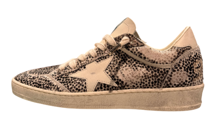 GOLDEN GOOSE BALLSTAR MICRO ANIMAL LEOPARD