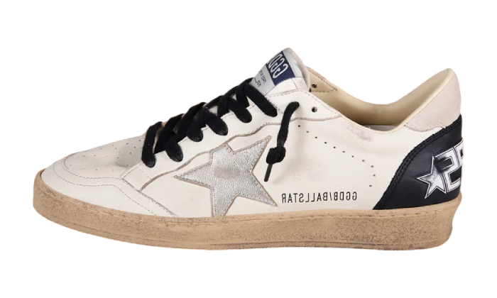 GOLDEN GOOSE BALLSTAR BLACK GOLD TACCO SUEDE