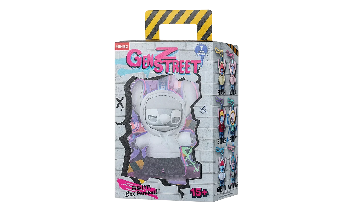 MINISO DISNEY STITCH GEN Z STREET PLUSH KEYCHAIN