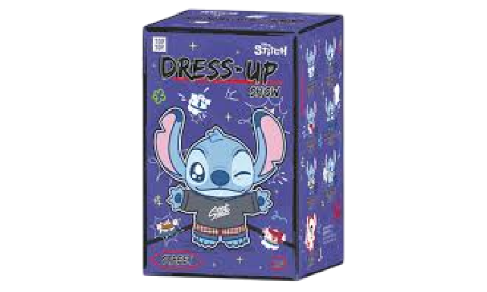 MINISO DISNEY TOP TOY DRESS UP SHOW SERIES PLUSH KEYCHAIN