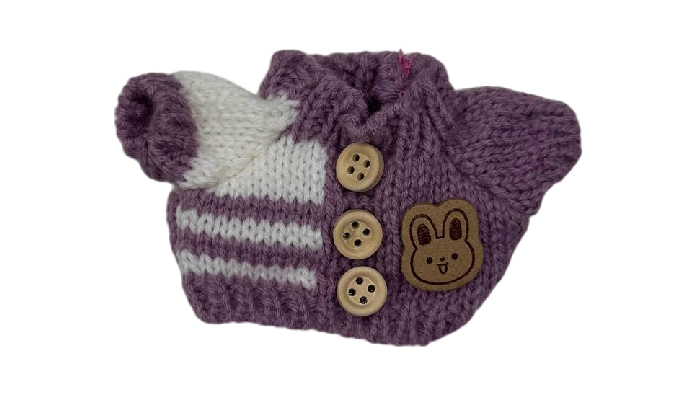 LABUBU BEAR SWEATER DRESS