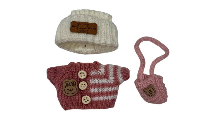 LABUBU BEAR SWEATER DRESS