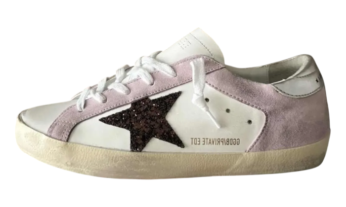 GOLDEN GOOSE SUPER STAR SUEDE PINK TACCO SILVER