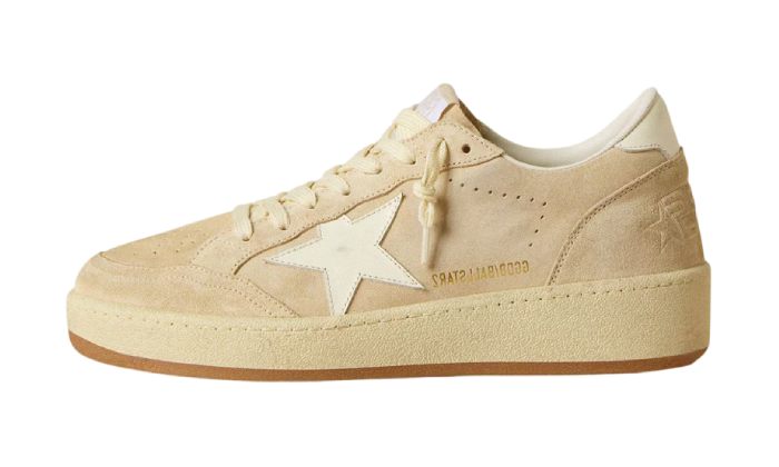 GOLDEN GOOSE BALLSTAR FULL SUEDE BEIGE
