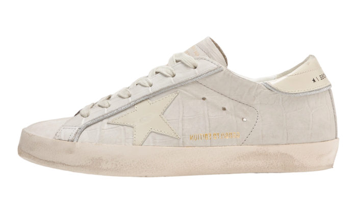 GOLDEN GOOSE SUPER STAR FULL GREY CROCO