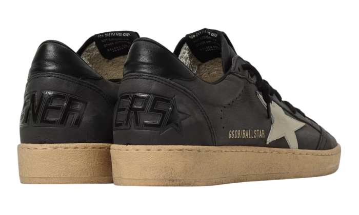 GOLDEN GOOSE BALLSTAR WASHED BLACK SUEDE