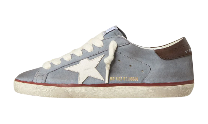 GOLDEN GOOSE SUPER STAR FULL SUEDE GREY BIG LACES WHITE