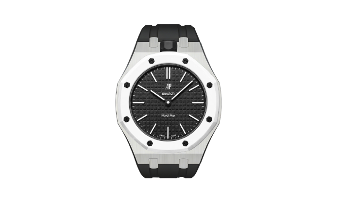 AP SWATCH ROYAL POP SILICONE+INOX STRAP