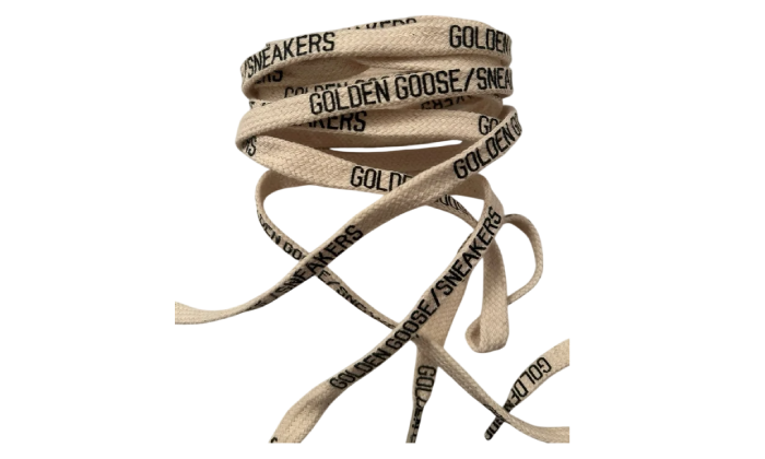 GOLDEN GOOSE SHOES LACES LOGO