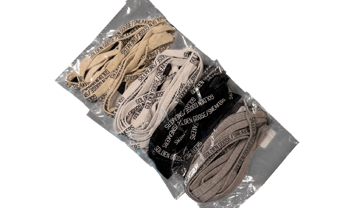 GOLDEN GOOSE SHOES LACES LOGO