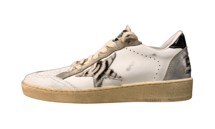 GOLDEN GOOSE BALLSTAR STELLA ZEBRA & TACCO BLACK