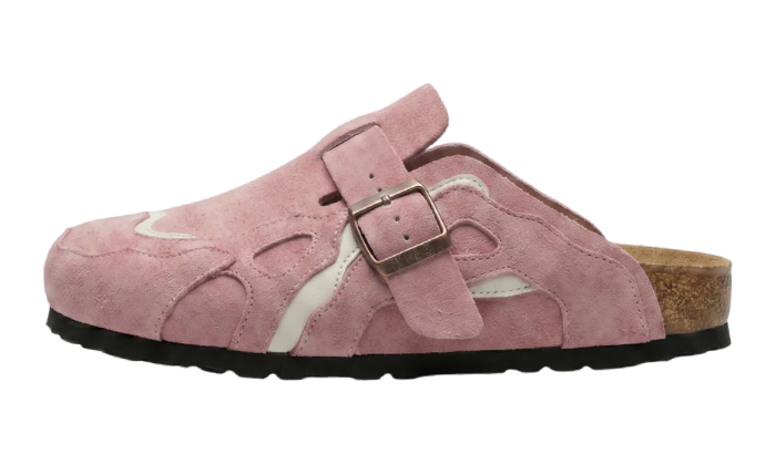 SLIP-ON BABY PINK PATCHWORK - Shoebuya Brand
