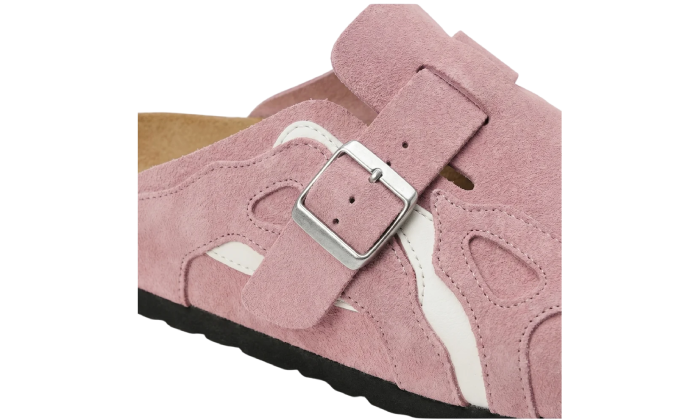 SLIP-ON BABY PINK PATCHWORK - Shoebuya Brand