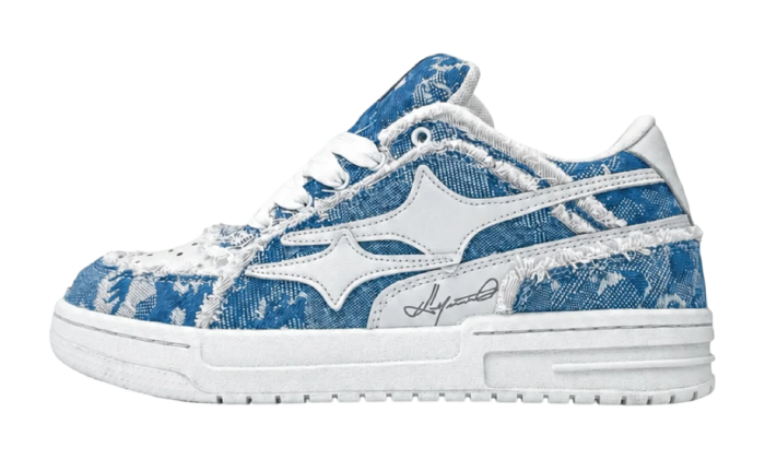 IMARSE DENIM BLUE SNEAKERS - Shoebuya Brand