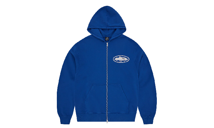 CORTEIZ ISLAND PUFF PINT ZIP HOODIE ROYALE