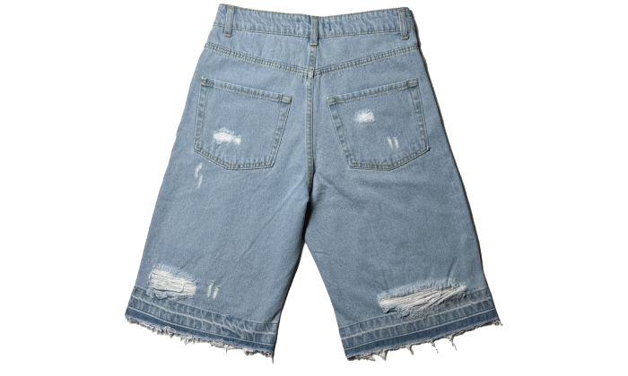 STRAP SHORTS JEANS - Malessere Brand
