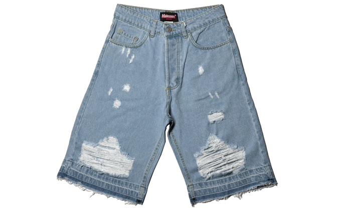 STRAP SHORTS JEANS - Malessere Brand