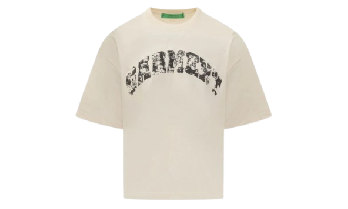 CRACKED LOGO TEE CREAM / Garment Workshop