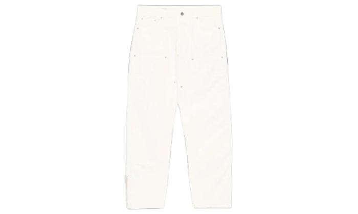 JEANS DOUBLE KNEE CHAOS CREAM WHITE / Garment Workshop