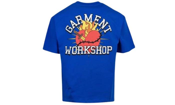 PRINTED HEARTH TEE BLUE / Garment Workshop