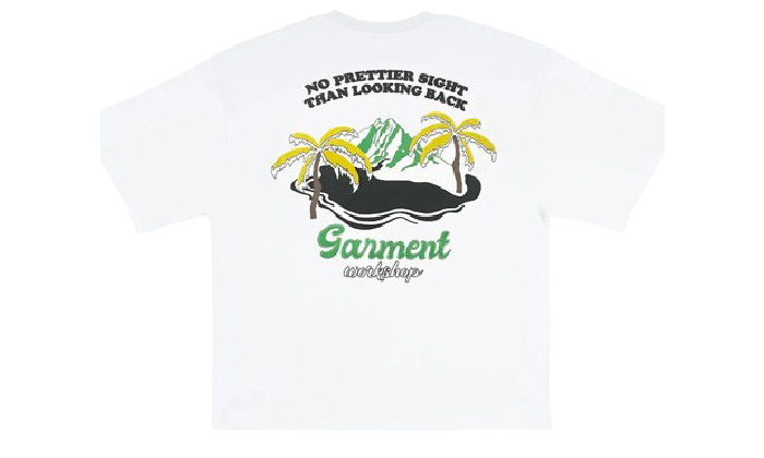 PRINTED ISLAND TEE WHITE / Garment Workshop