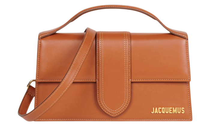 JACQUEMUS LE GRAND BAMBINO CROSSBODY FLAP BAG  LIGHT BROWN