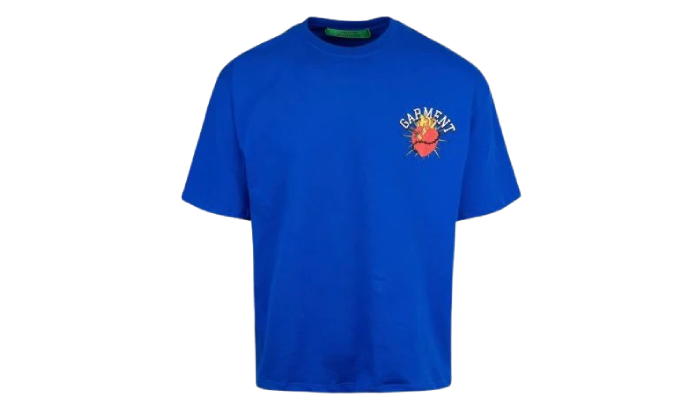 PRINTED HEARTH TEE BLUE / Garment Workshop