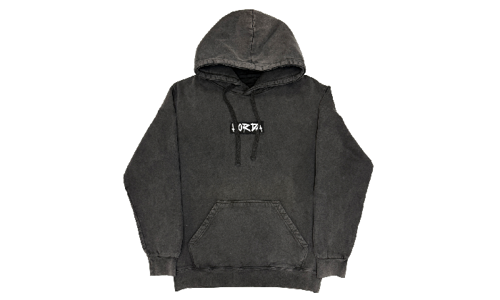 BOX LOGO HOODIE WASHED GREY - Horda Brand