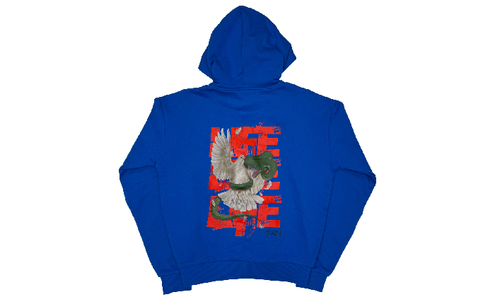 LIFE HOODIE BLUE/RED  - Horda Brand