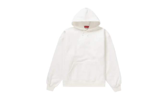 SUPREME BOX LOGO HOODIE FW23 WHITE