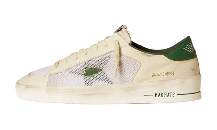 GOLDEN GOOSE STARDAN WHITE GREEN