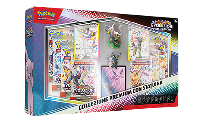 POKEMON SCARLET & VIOLET PRISMATIC EVOLUTIONS PREMIUM COLLECTION FIGURE (ITA)