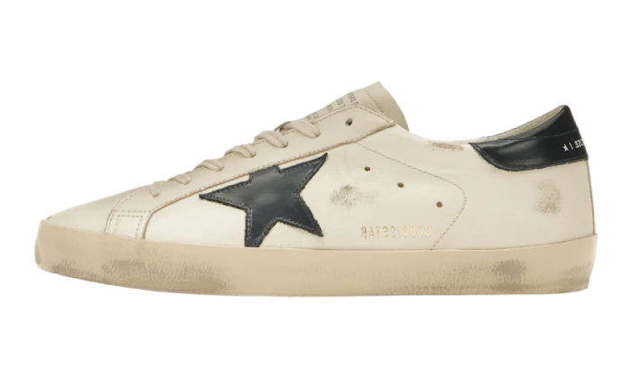 GOLDEN GOOSE SUPER STAR CLASSIC WHITE STAR & TACCO BLUE